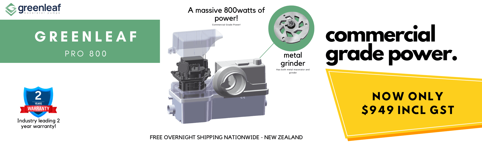GreenLeaf macerator pump system